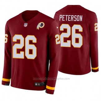 Camiseta NFL Therma Manga Larga Washington Redskins Adrian Peterson Rojo