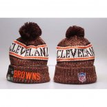 Gorro Beanie Cleveland Browns Marron Naranja