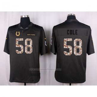 Camiseta NFL Anthracite Indianapolis Colts Cole 2016 Salute To Service