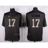 Camiseta NFL Anthracite Los Angeles Rams Keenum 2016 Salute To Service