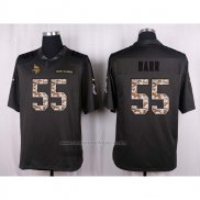 Camiseta NFL Anthracite Minnesota Vikings Barr 2016 Salute To Service