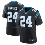 Camiseta NFL Game Carolina Panthers Jonathon Brooks 2024 NFL Draft Negro