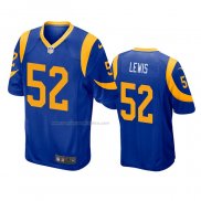 Camiseta NFL Game Los Angeles Rams 52 Terrell Lewis Azul