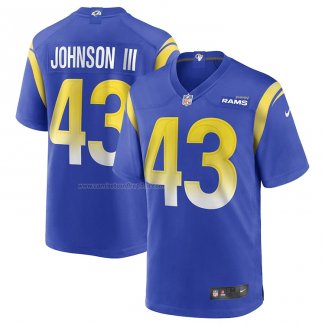 Camiseta NFL Game Los Angeles Rams John Johnson Iii Azul