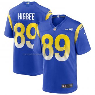 Camiseta NFL Game Los Angeles Rams Tyler Higbee 89 Azul