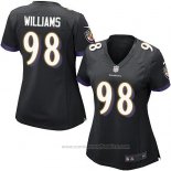 Camiseta NFL Game Mujer Baltimore Ravens Williams Negro