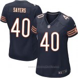 Camiseta NFL Game Mujer Chicago Bears Sayers Blanco Azul