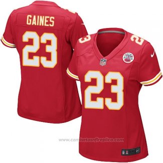 Camiseta NFL Game Mujer Kansas City Chiefs Gaines Rojo