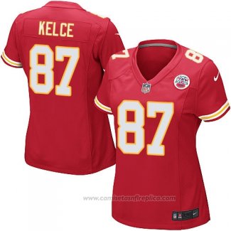 Camiseta NFL Game Mujer Kansas City Chiefs Kelce Rojo