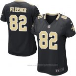 Camiseta NFL Game Mujer New Orleans Saints Fleener Negro