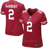 Camiseta NFL Game Mujer San Francisco 49ers Gabbert Rojo