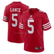 Camiseta NFL Game San Francisco 49ers Trey Lance Rojo2