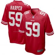 Camiseta NFL Game San Francisco 49ers Willie Harper Retired Rojo