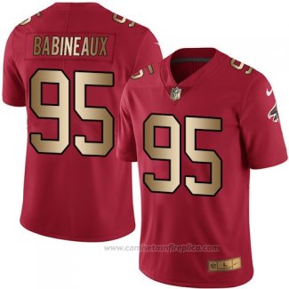 Camiseta NFL Gold Legend Atlanta Falcons Babineaux Rojo