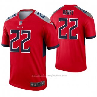 Camiseta NFL Legend Tennessee Titans 22 Derrick Henry Inverted Rojo