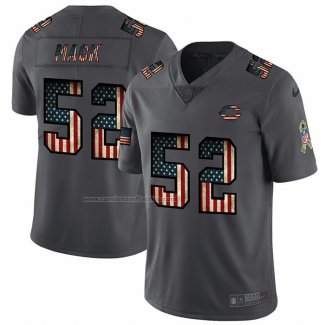 Camiseta NFL Limited Chicago Bears Mack Retro Flag Negro