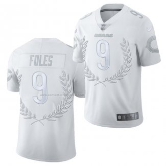 Camiseta NFL Limited Chicago Bears Nick Foles MVP Blanco