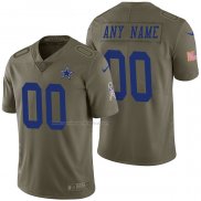 Camiseta NFL Limited Dallas Cowboys Personalizada 2017 Salute To Service Verde