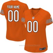 Camiseta NFL Mujer Chicago Bears Personalizada Naranja