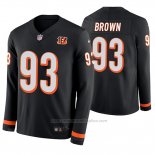 Camiseta NFL Therma Manga Larga Cincinnati Bengals Andrew Brown Negro