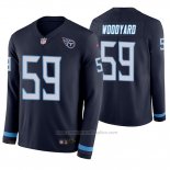 Camiseta NFL Therma Manga Larga Tennessee Titans Wesley Woodyard Azul