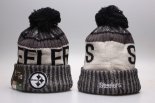 Gorro Pittsburgh Steelers Gris Negro Blanco