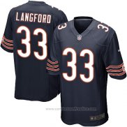 Camiseta NFL Game Chicago Bears Langford Blanco Negro