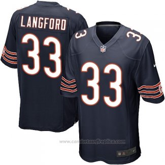 Camiseta NFL Game Chicago Bears Langford Blanco Negro