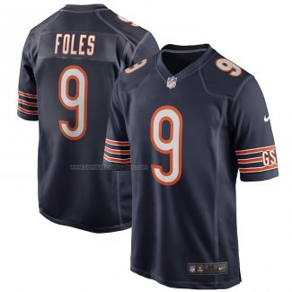 Camiseta NFL Game Chicago Bears Nick Foles 9 Azul