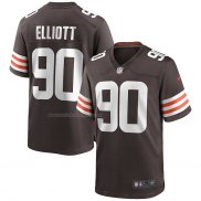 Camiseta NFL Game Cleveland Browns Jordan Elliott 90 Marron