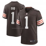 Camiseta NFL Game Cleveland Browns Number 1 Dad Marron