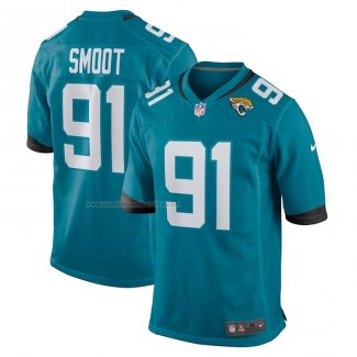 Camiseta NFL Game Jacksonville Jaguars Dawuane Smoot 91 Verde