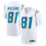 Camiseta NFL Game Los Angeles Chargers Mike Williams 81 Blanco