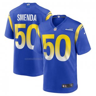 Camiseta NFL Game Los Angeles Rams Ryan Smenda Primera Azul