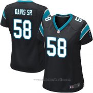 Camiseta NFL Game Mujer Carolina Panthers Davis Sr Negro