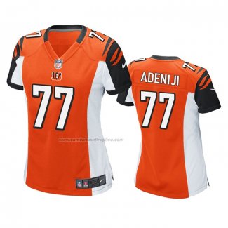 Camiseta NFL Game Mujer Cincinnati Bengals Hakeem Adeniji Naranja