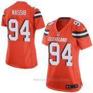 Camiseta NFL Game Mujer Cleveland Browns Carl Nassib Naranja