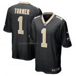 Camiseta NFL Game New Orleans Saints Payton Turner Negro