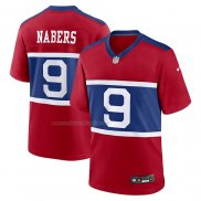 Camiseta NFL Game New York Giants Malik Nabers Alterno Rojo