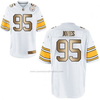 Camiseta NFL Gold Game Pittsburgh Steelers Jones Blanco