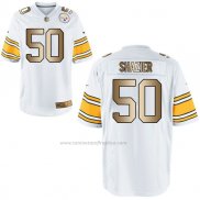 Camiseta NFL Gold Game Pittsburgh Steelers Shazier Blanco