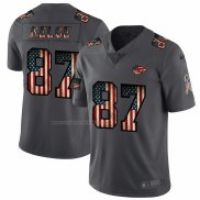 Camiseta NFL Limited Kansas City Chiefs Kelce Retro Flag Negro