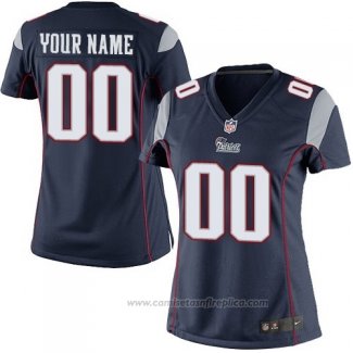 Camiseta NFL Mujer New England Patriots Personalizada Azul