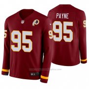 Camiseta NFL Therma Manga Larga Washington Redskins Daron Payne Rojo