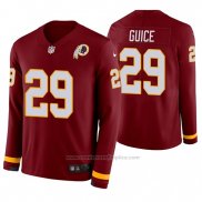 Camiseta NFL Therma Manga Larga Washington Redskins Derrius Guice Rojo