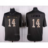 Camiseta NFL Anthracite Denver Broncos Latimer 2016 Salute To Service