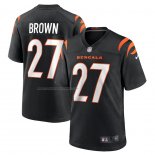 Camiseta NFL Game Cincinnati Bengals Tony Brown 27 Negro