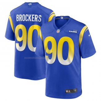 Camiseta NFL Game Los Angeles Rams Michael Brockers 90 Azul