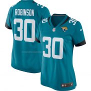 Camiseta NFL Game Mujer Jacksonville Jaguars James Robinson Verde