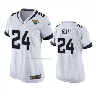 Camiseta NFL Game Mujer Jacksonville Jaguars Josiah Scott Blanco